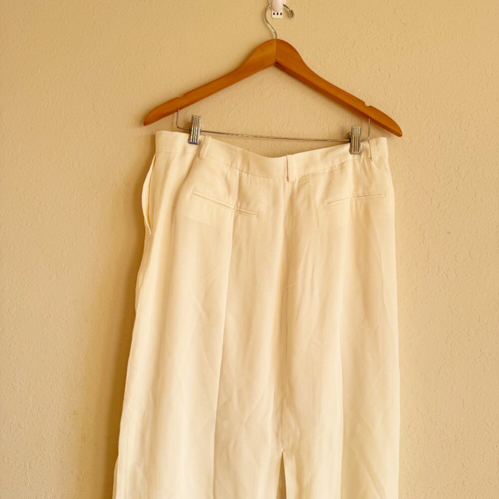 J. Crew Trouser Ivory Maxi Skirt Size 12 - Picture 4 of 6